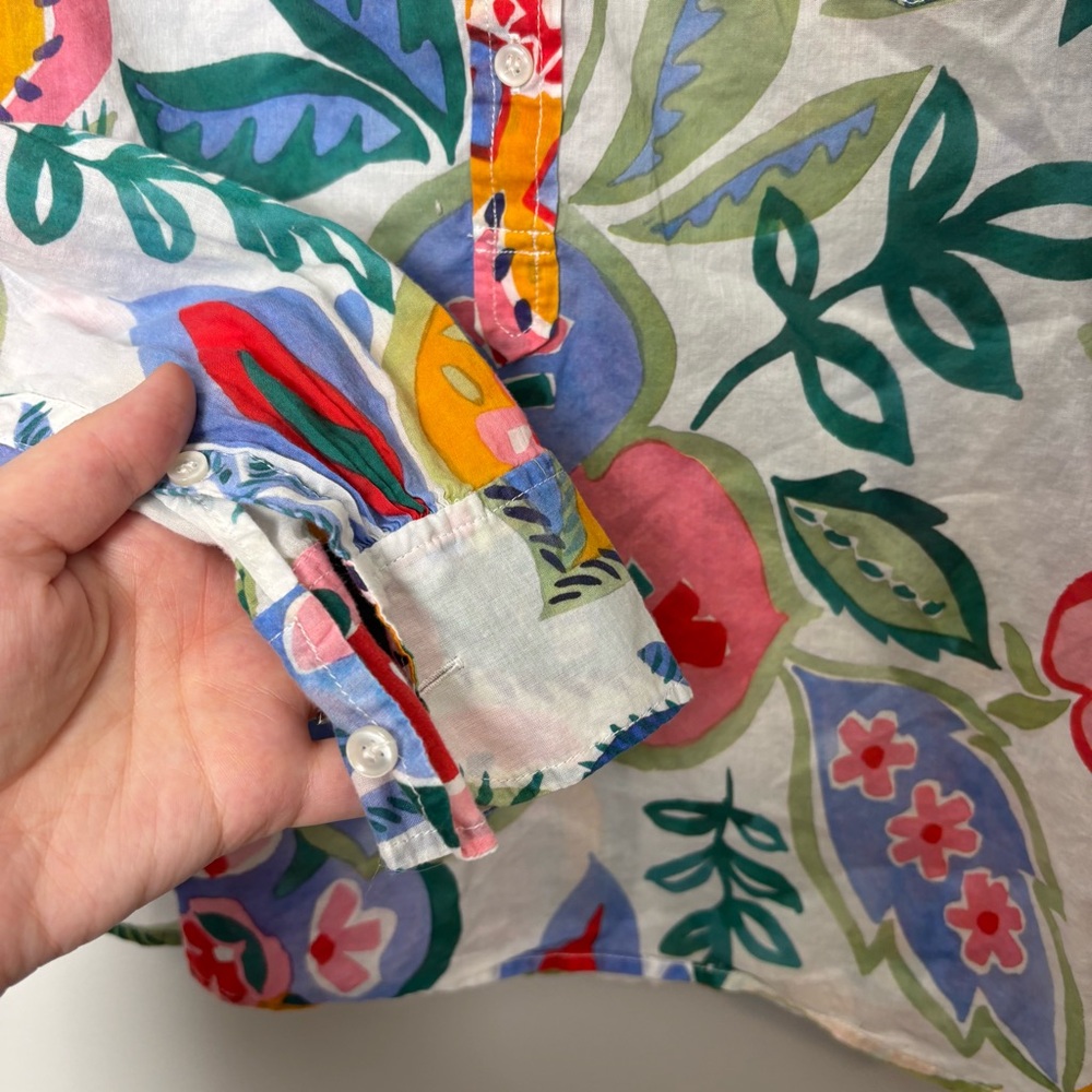 J. Crew Bold Colorful Floral Button Up - Picture 3 of 7